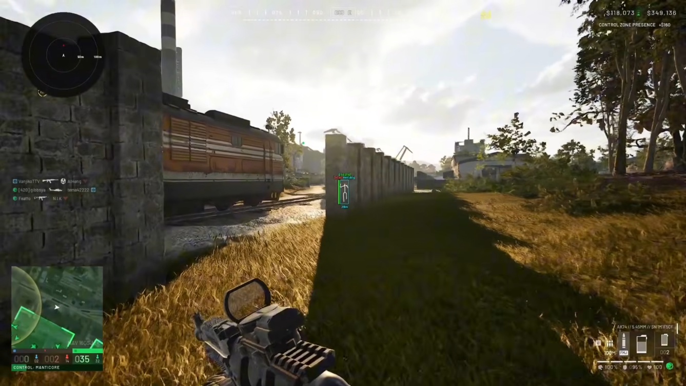 Wardogs Hot Zone marker on map overlay