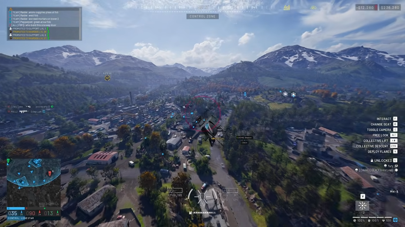Wardogs three-team engagement with ESP markers