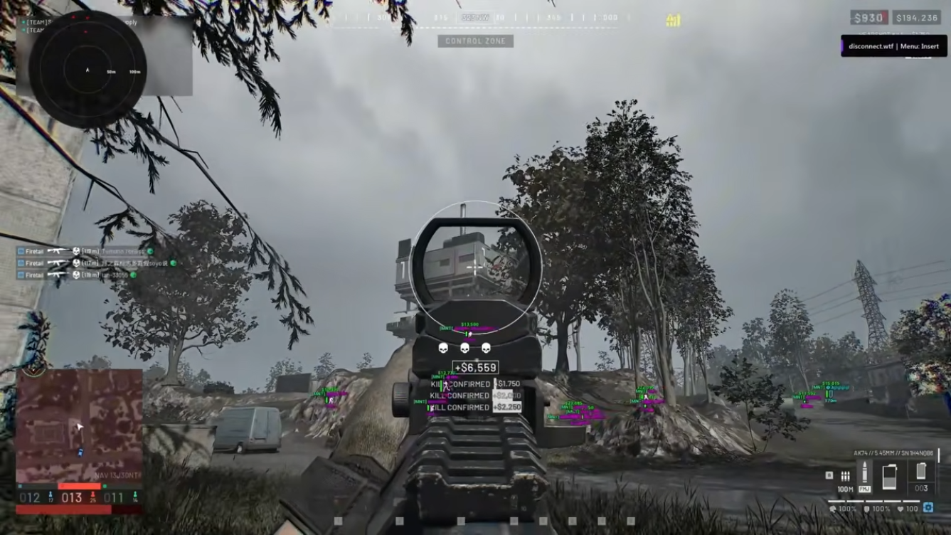 Wardogs industrial map with ESP and aim assistance